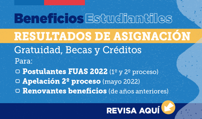 Ministerio de Educación entrega nuevos resultados de asignación de beneficios estudiantiles para 2022